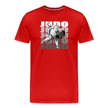 Judo - Männer Premium Bio T-Shirt - Rot - Vorne - Damien (186cm)