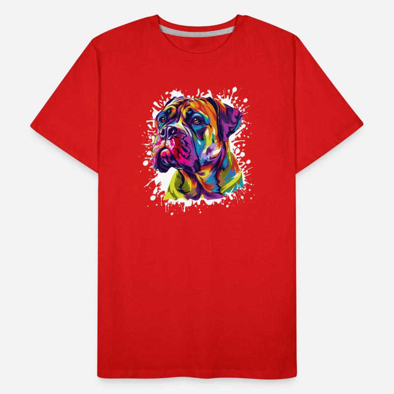 Hund Tier Kunst Männer Premium Bio T-Shirt