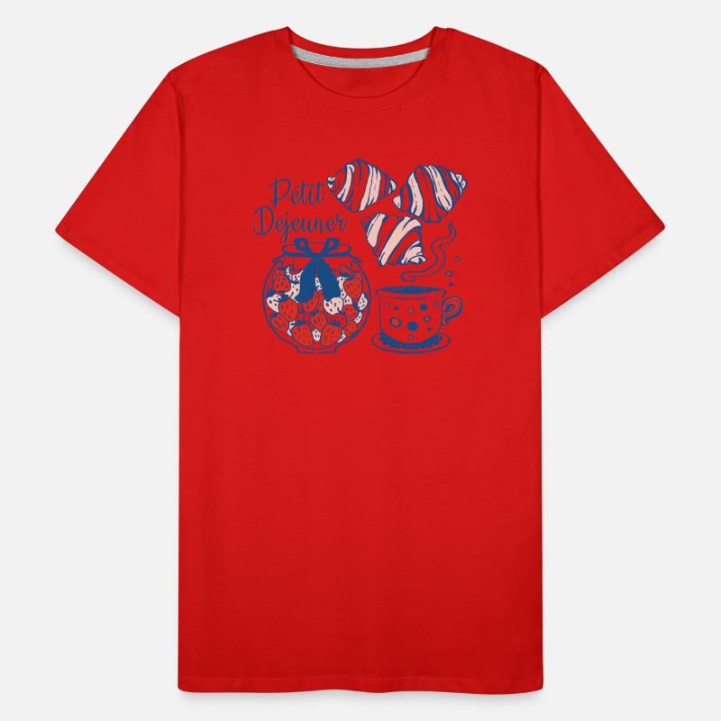 Petit Déjeuner Conception du petit-déjeuner T-shirt bio Premium Homme