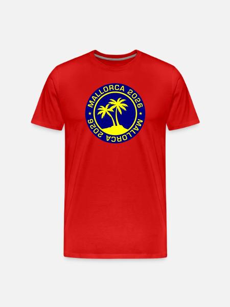Mallorca 2026 - Men's Premium Organic T-Shirt - red
