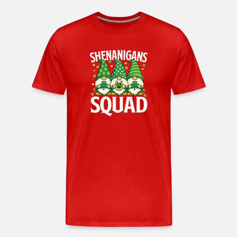 Shenanigans Squad St Patrick’s Irish - Men's Premium Organic T-Shirt - red