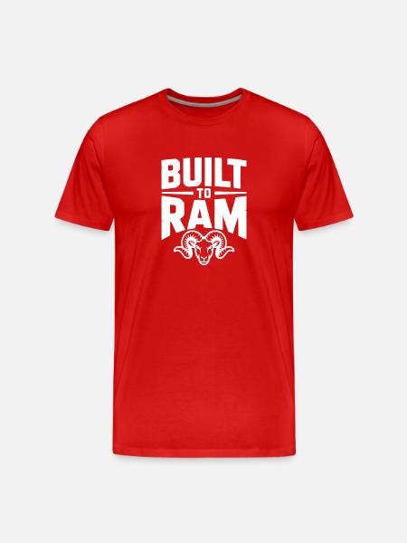 Built to Ram - Men's Premium Organic T-Shirt - red