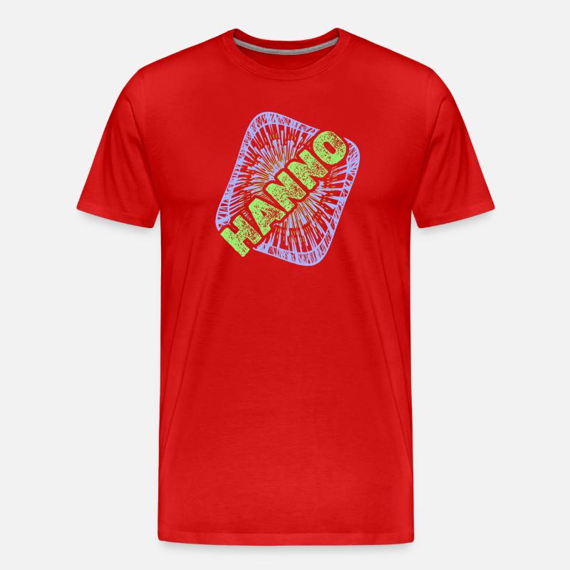Hanno - Männer Premium Bio T-Shirt - Rot