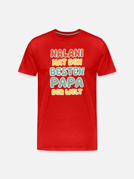Cadeau pour Nalani - T-shirt bio Premium Homme - rouge