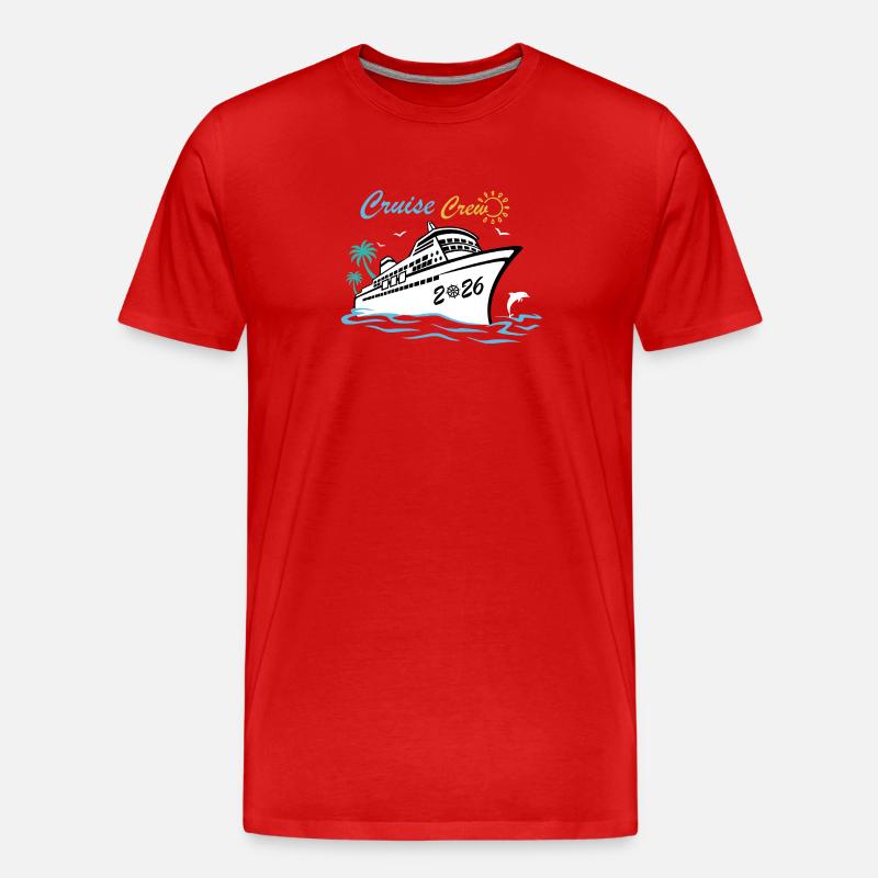 Passende Freunde der Kreuzfahrtcrew - Männer Premium Bio T-Shirt - Rot