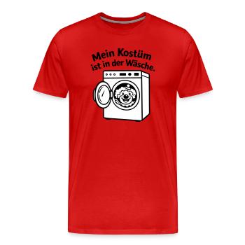 Karneval_Muffel : Costume en lingerie - T-shirt bio Premium Homme - rouge - Devant - Damien (186cm)