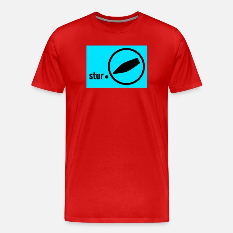 auf stur geschaltet - Männer Premium Bio T-Shirt - Rot