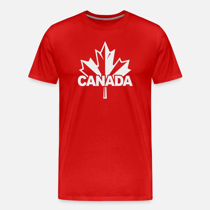 Canada Maple Leaf Logo - Men's Premium Organic T-Shirt - red