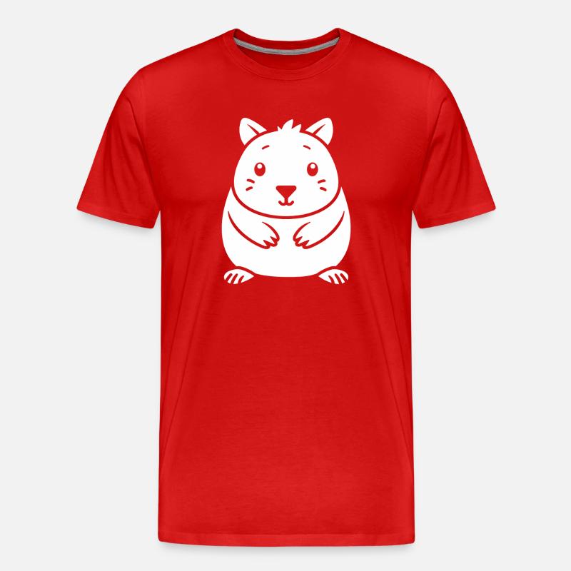 Wombat - Männer Premium Bio T-Shirt - Rot
