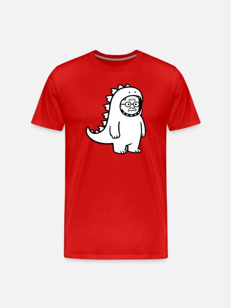Karnevalmuffel Opa - Männer Premium Bio T-Shirt - Rot