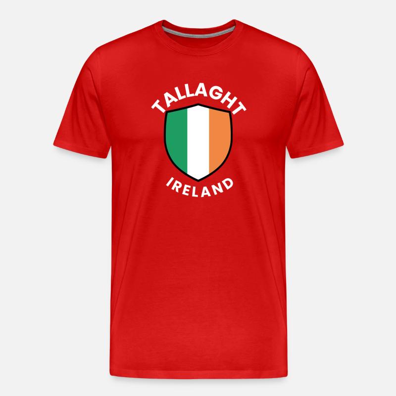Tallaght Shield Irland-Flagge - Männer Premium Bio T-Shirt - Rot