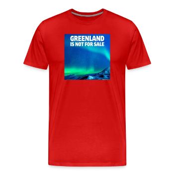 Inuit, Greenland, Denmark - Men's Premium Organic T-Shirt - red - Front - Damien (186cm)