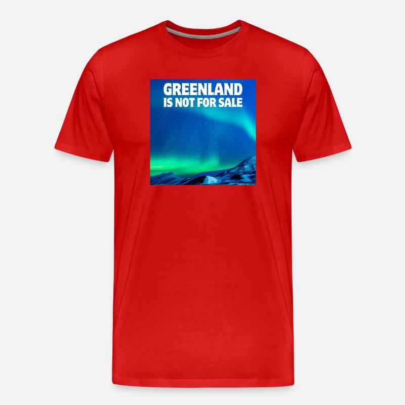 Inuit, Grönland, Dänemark - Männer Premium Bio T-Shirt - Rot