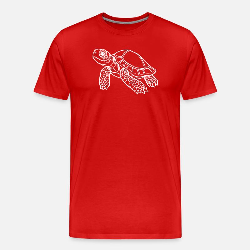 Schildkröten Schildkröten - Männer Premium Bio T-Shirt - Rot