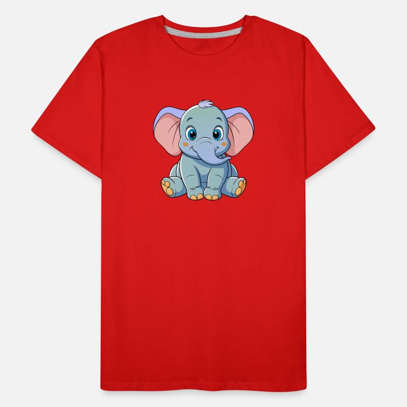 Bébé éléphant T-shirt bio Premium Homme