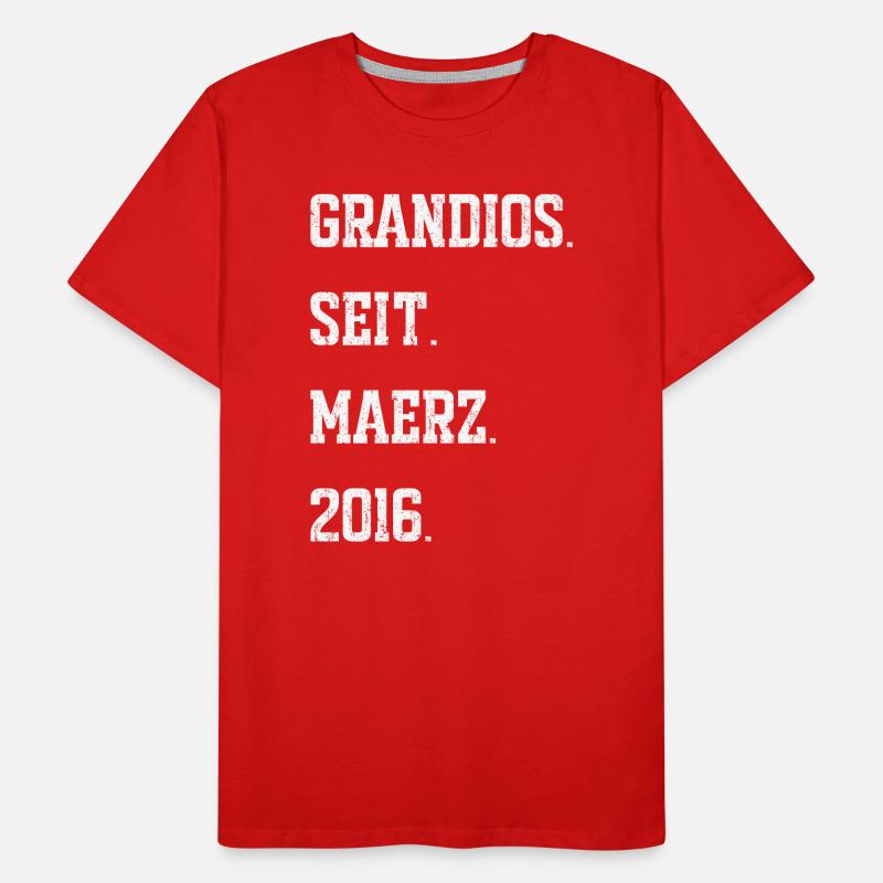 Birthday March 2016 Men's Premium Organic T-Shirt