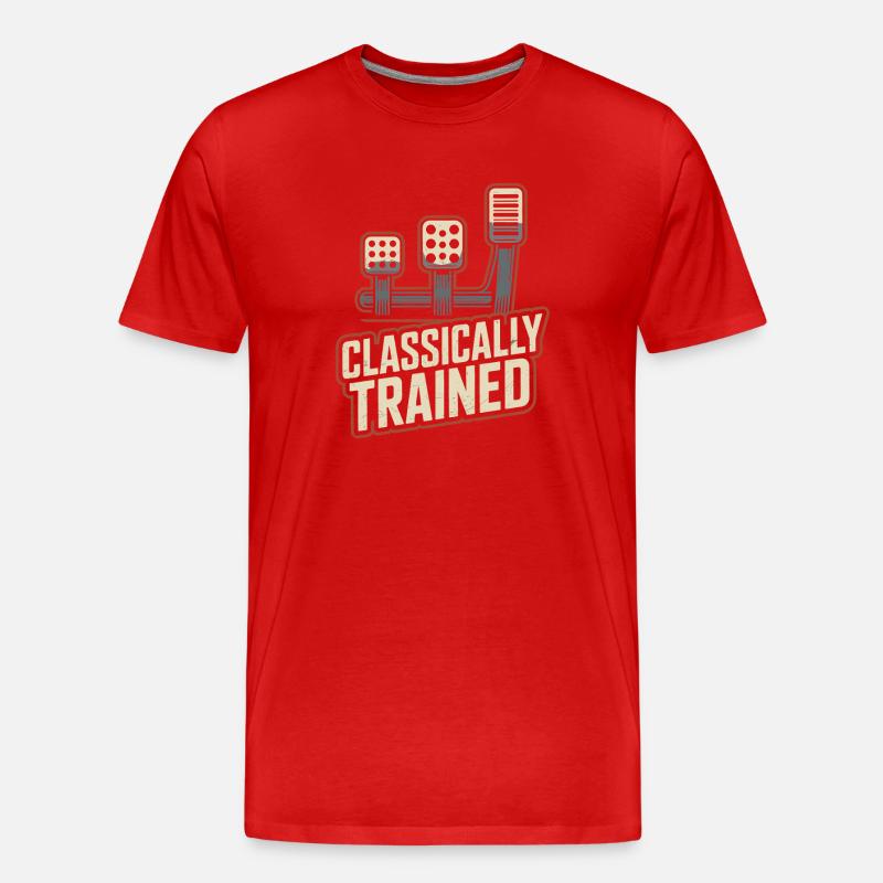 Classically Trained Petrolhead KFZ Mechaniker - Männer Premium Bio T-Shirt - Rot