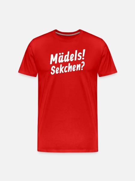 Mädels Sektchen Sekt Sektparty - Men's Premium Organic T-Shirt - red
