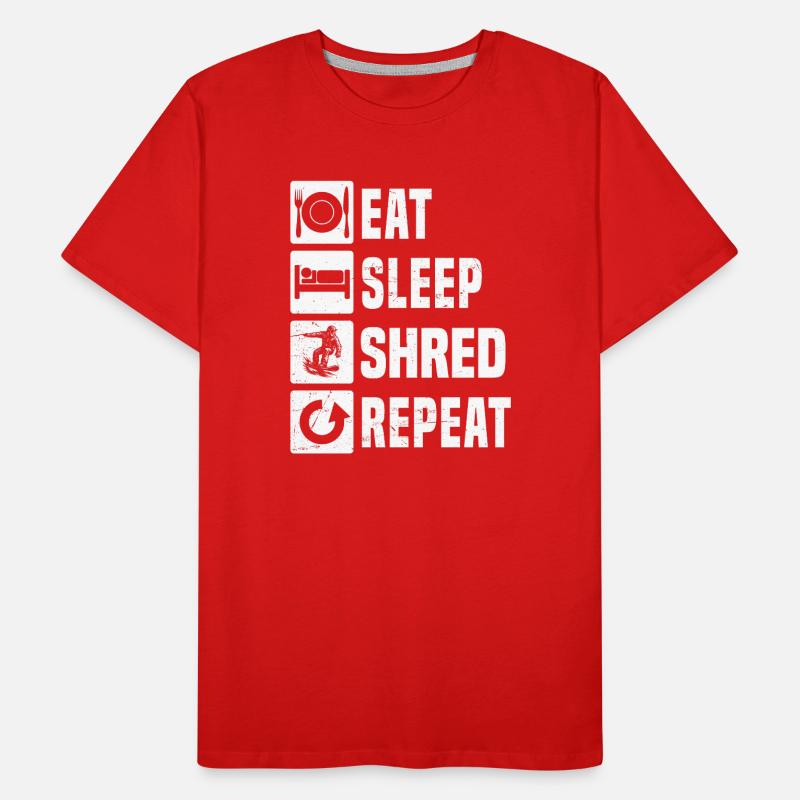 Clear snowboard message Men's Premium Organic T-Shirt
