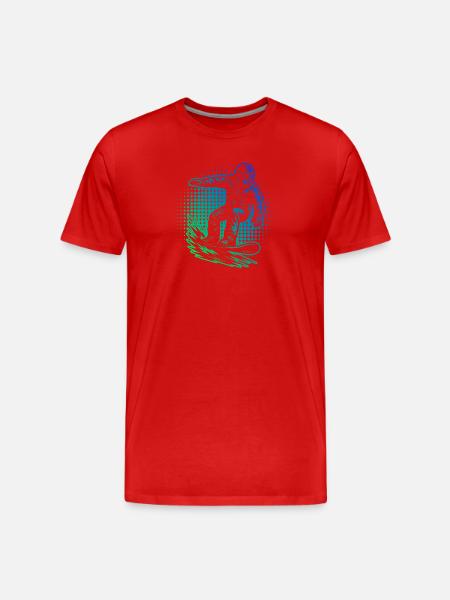 Snowboard Power Snowboard Design - Männer Premium Bio T-Shirt - Rot