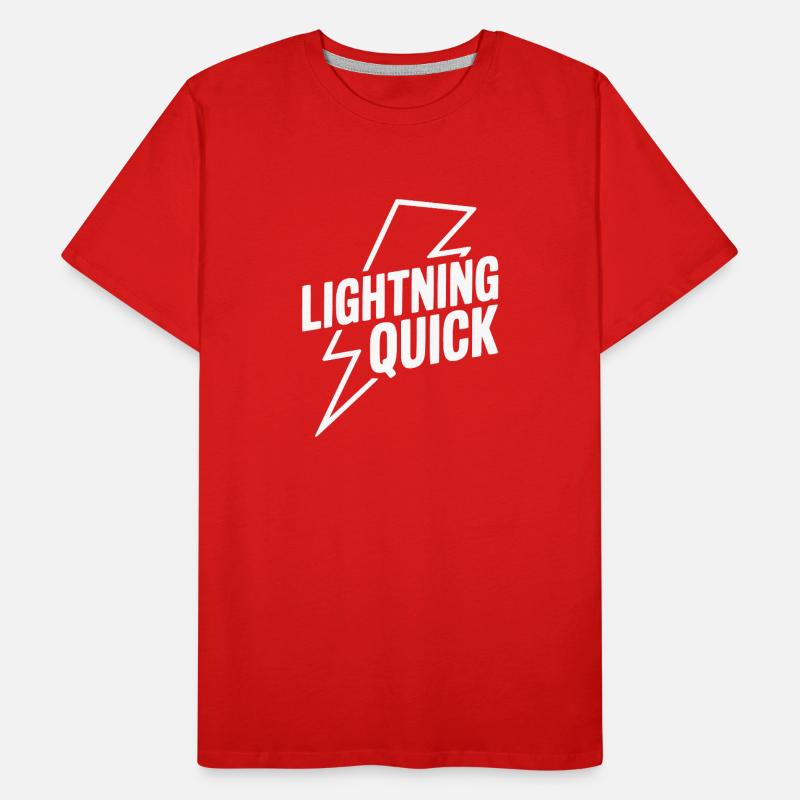 Lightning Quick Men's Premium Organic T-Shirt