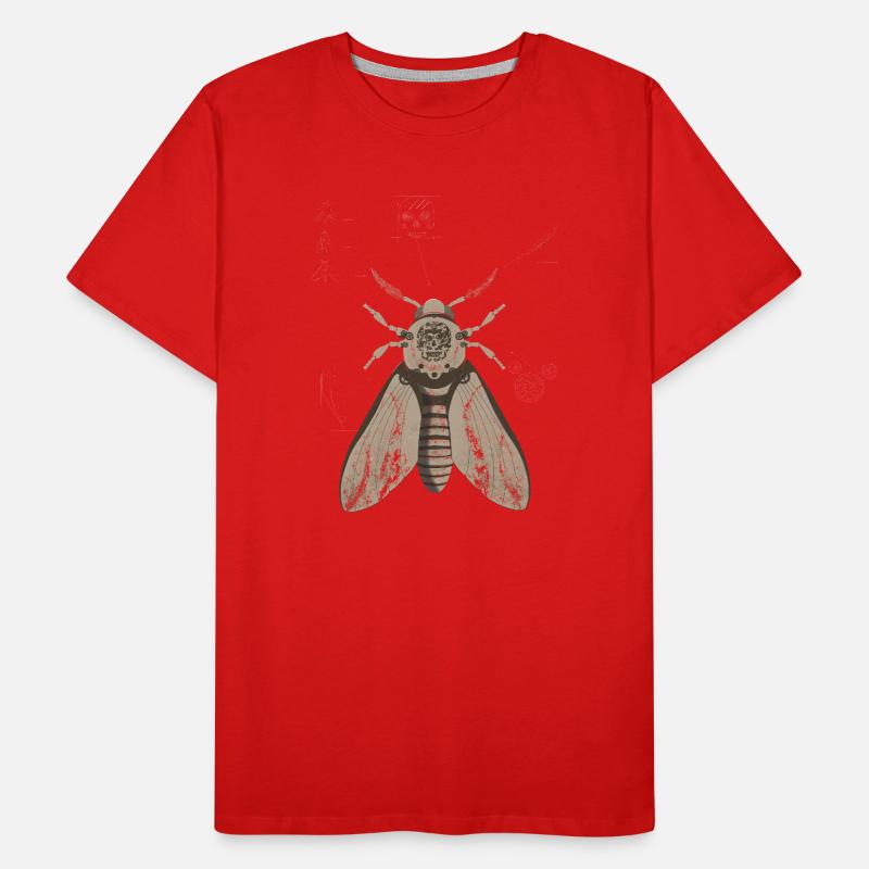 Skull Moth Anatomy Men's Premium Organic T-Shirt