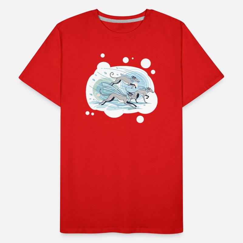 Windhunde Männer Premium Bio T-Shirt