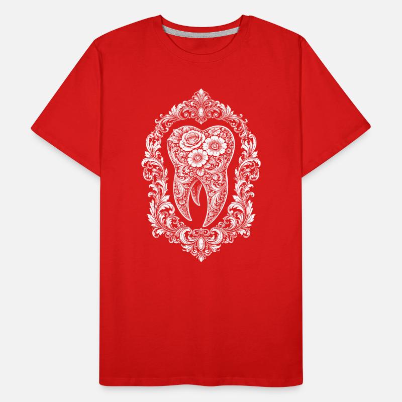 Conception baroque de dents dans le cadre T-shirt bio Premium Homme