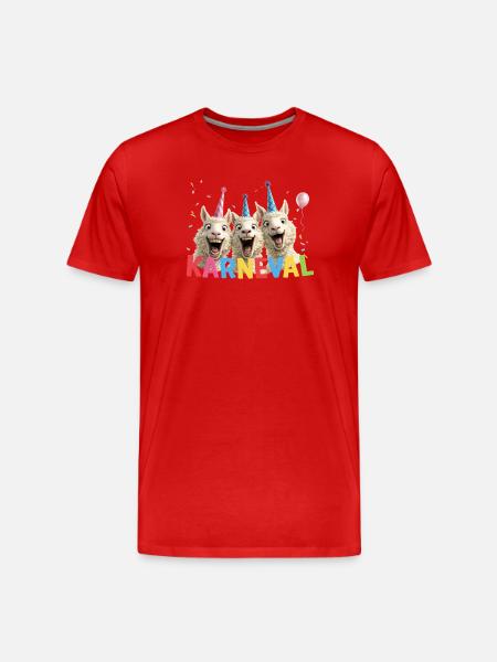 Carnival Sheep Trio - Men's Premium Organic T-Shirt - red