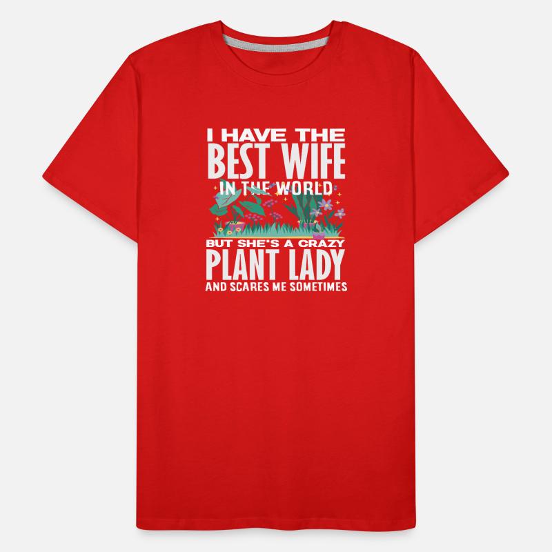 Beste Ehefrau Sie Erschreckt Mich Lustig Männer Premium Bio T-Shirt