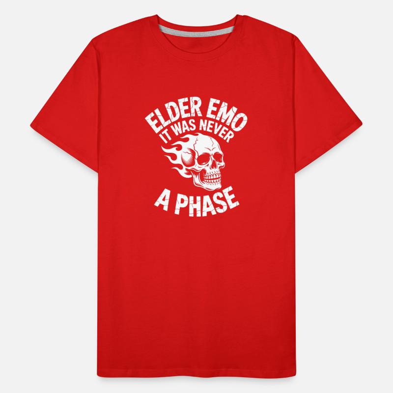 Elder Emo It Was Never a Phase Men's Premium Organic T-Shirt