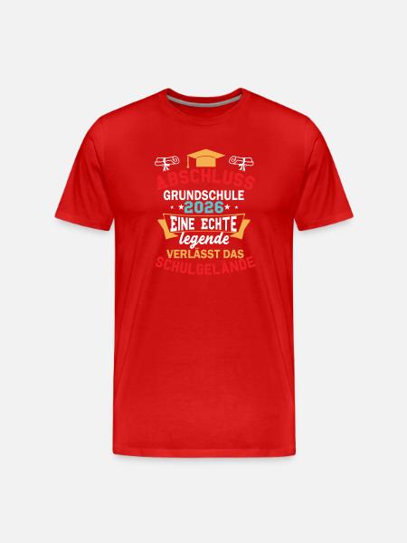 Graduation 2026: A true legend - Men's Premium Organic T-Shirt - red