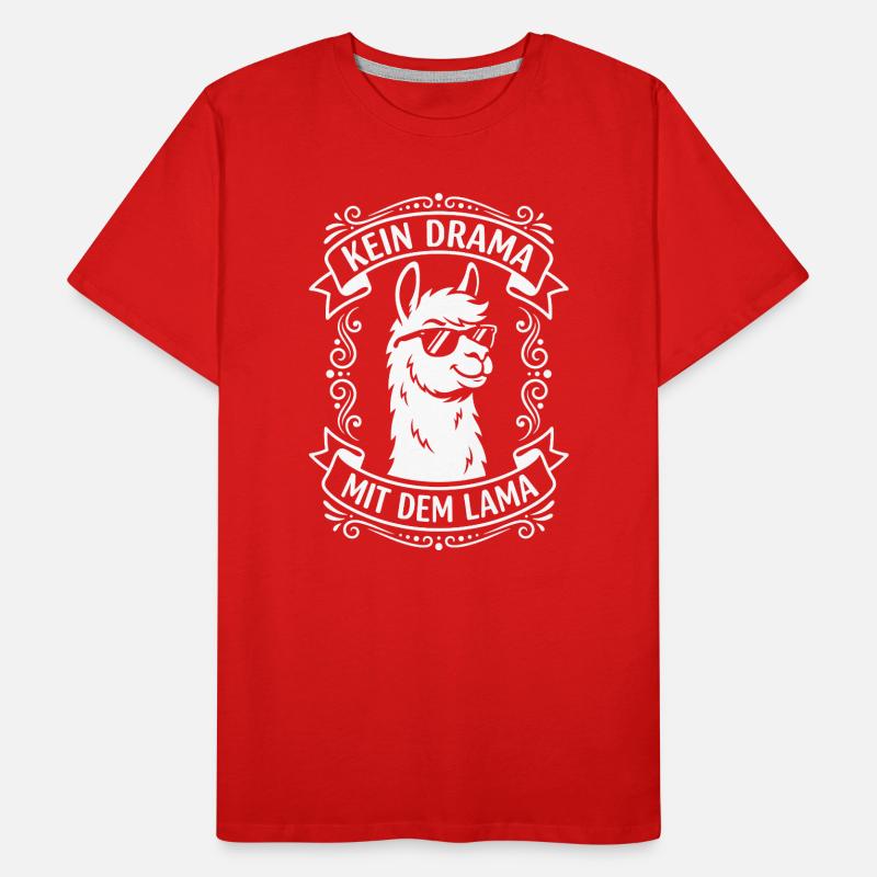 Pas de drame avec le lama T-shirt bio Premium Homme