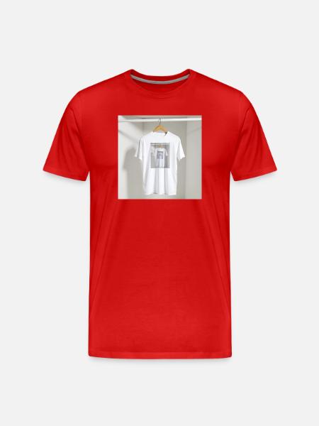 Framed Reflection Tee - Men's Premium Organic T-Shirt - red
