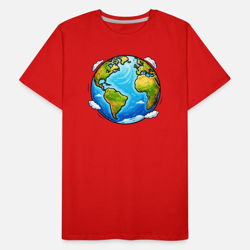 Erde Planet  Männer Premium Bio T-Shirt
