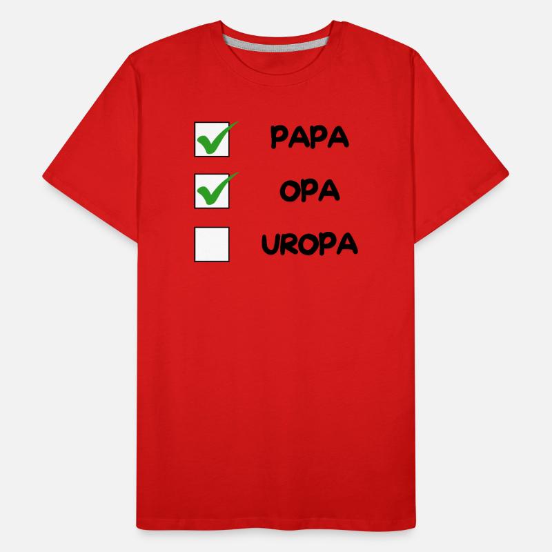 OPA Checkliste Männer Premium Bio T-Shirt