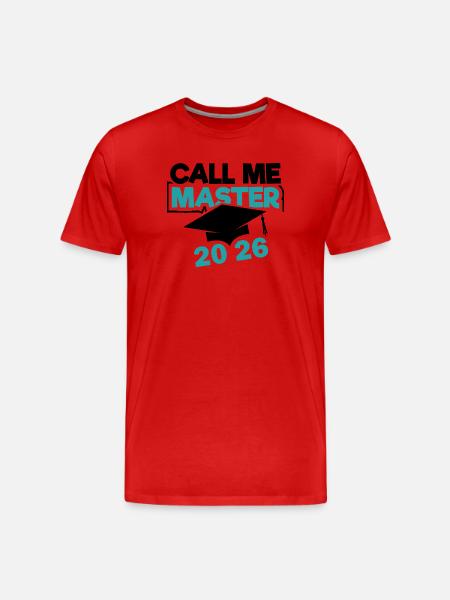 Master 2026 Diplôme - T-shirt bio Premium Homme - rouge