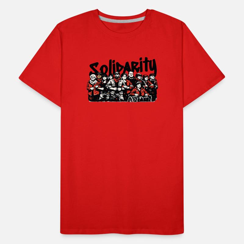Solidarité communautaire antifasciste T-shirt bio Premium Homme