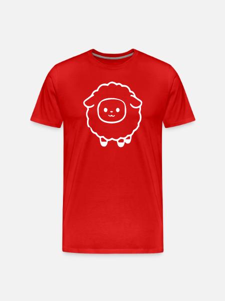 Sheep Sheep Lamb - Men's Premium Organic T-Shirt - red