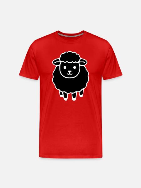 black sheep - Men's Premium Organic T-Shirt - red