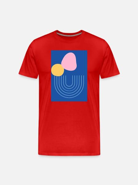 abstract - Men's Premium Organic T-Shirt - red