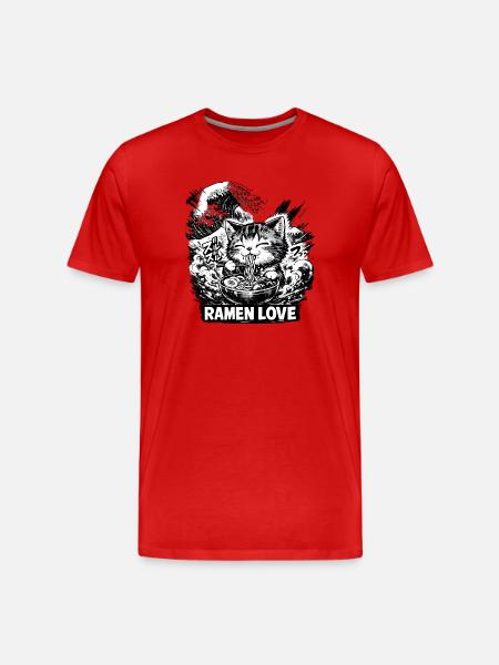 Ramen Love - T-shirt bio Premium Homme - rouge