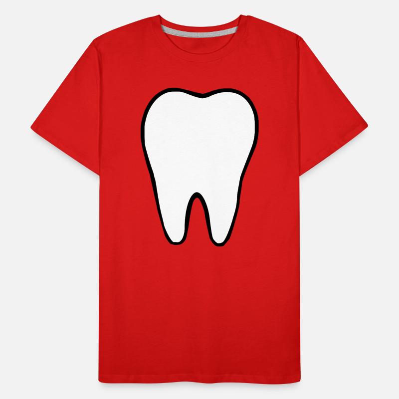 Tooth, Teeth, Dentist Men's Premium Organic T-Shirt