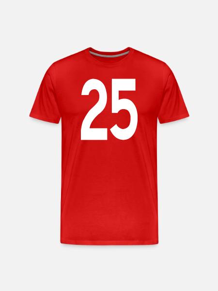 Débuts amicaux 25 - T-shirt bio Premium Homme - rouge