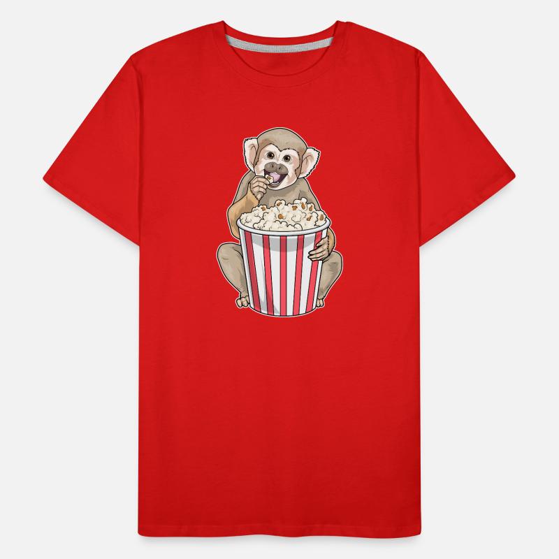 Popcorn Singe T-shirt bio Premium Homme