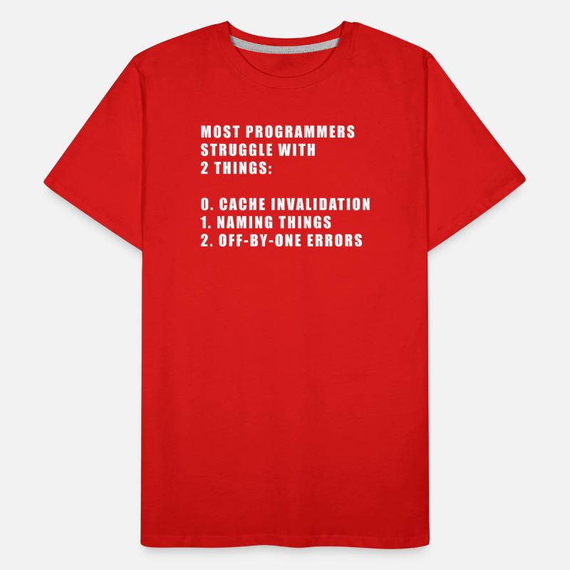 2 choses difficiles dans le programmeur informatique T-shirt bio Premium Homme