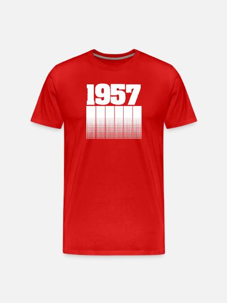 1957 1957 - Men's Premium Organic T-Shirt - red