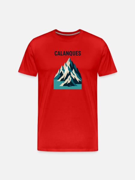Marseille 13 Calanques - T-shirt bio Premium Homme - rouge