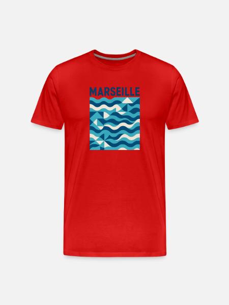 Marseille 13 Phocaean city - Men's Premium Organic T-Shirt - red