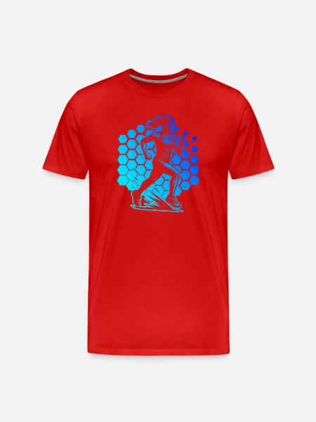 Classic running motif - Men's Premium Organic T-Shirt - red